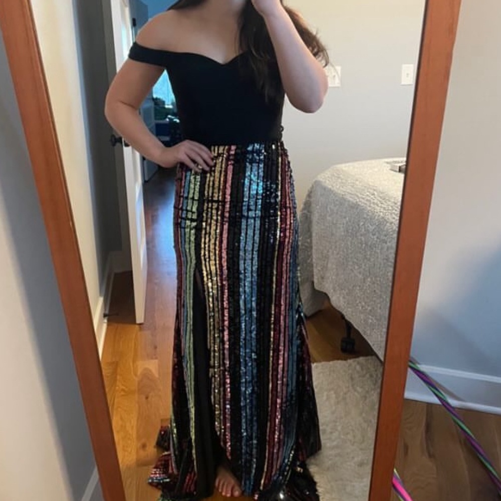 Two peice prom dress multicolor